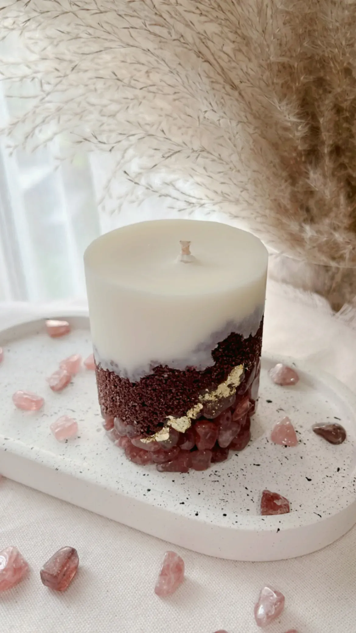 Strawberry Quartz Candle Collection